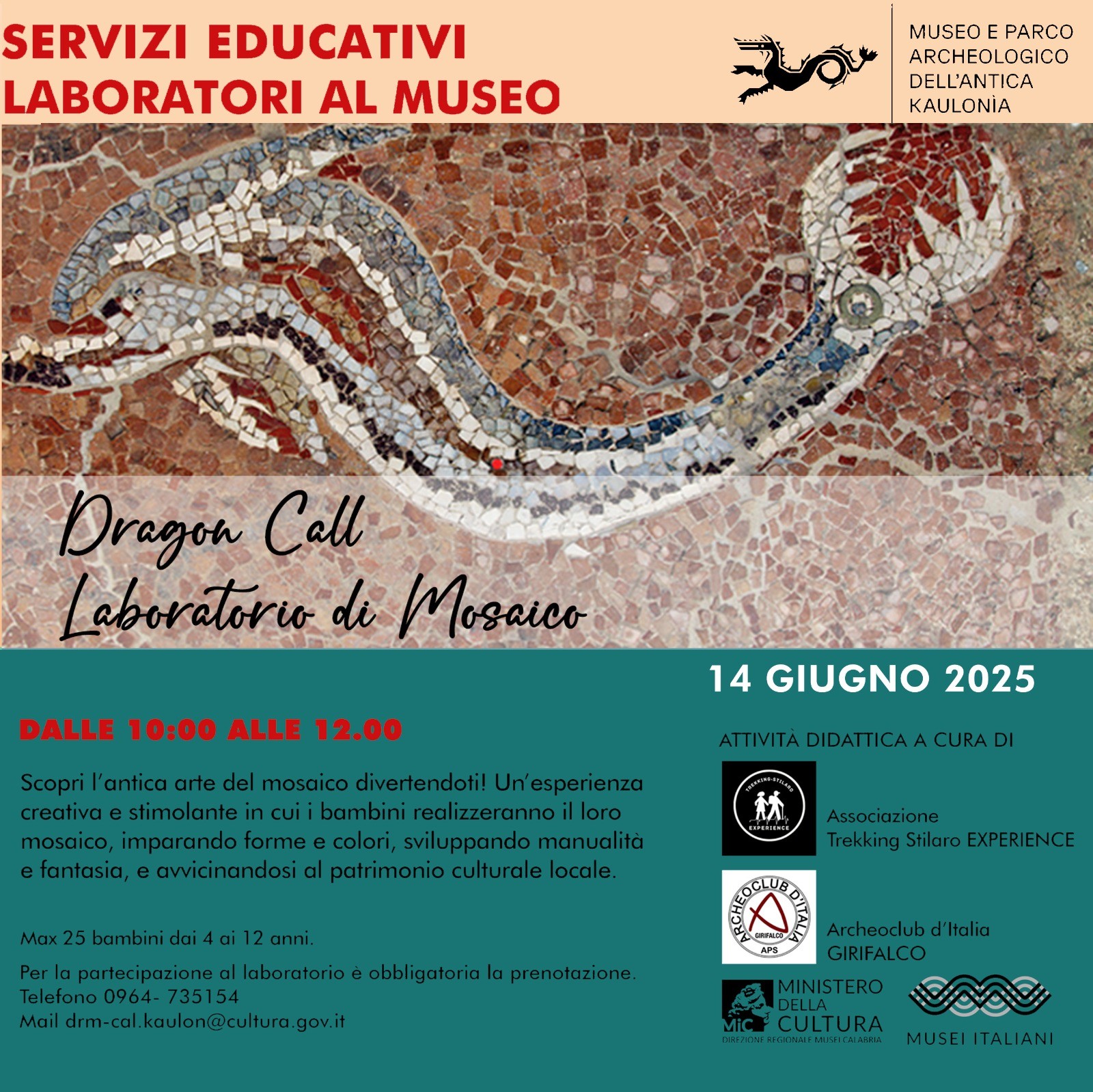 GEA 2025 al Museo e Parco archeologico dell'antica Kaulonia - Draghi, delfini e ippocampo